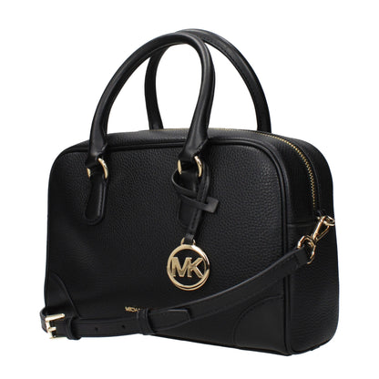 Michael Kors Black Leather Handbags