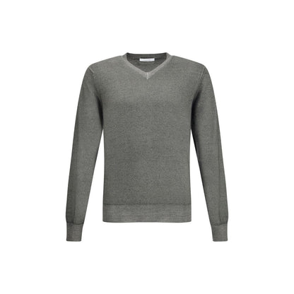 Cruciani Green V-neck Sweater