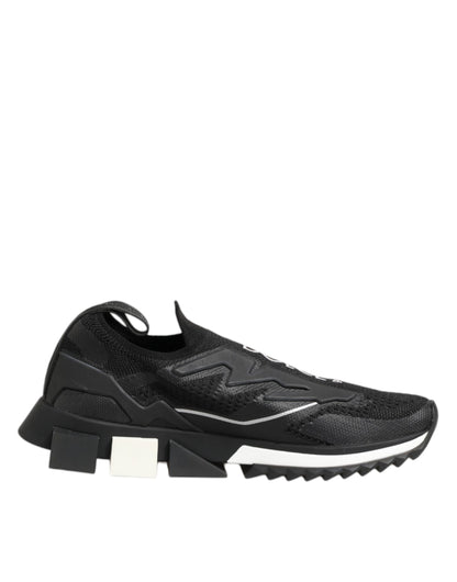 Dolce & Gabbana Black SORRENTO Sport Stretch Sneakers Shoes