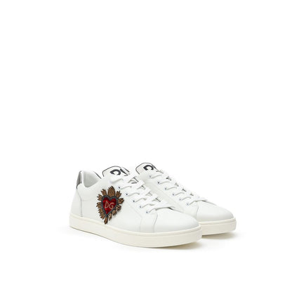 Dolce & Gabbana White Leather Sneaker