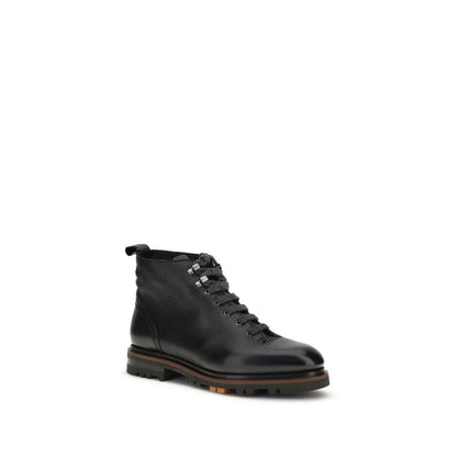 Santoni Leather Ankle Boot