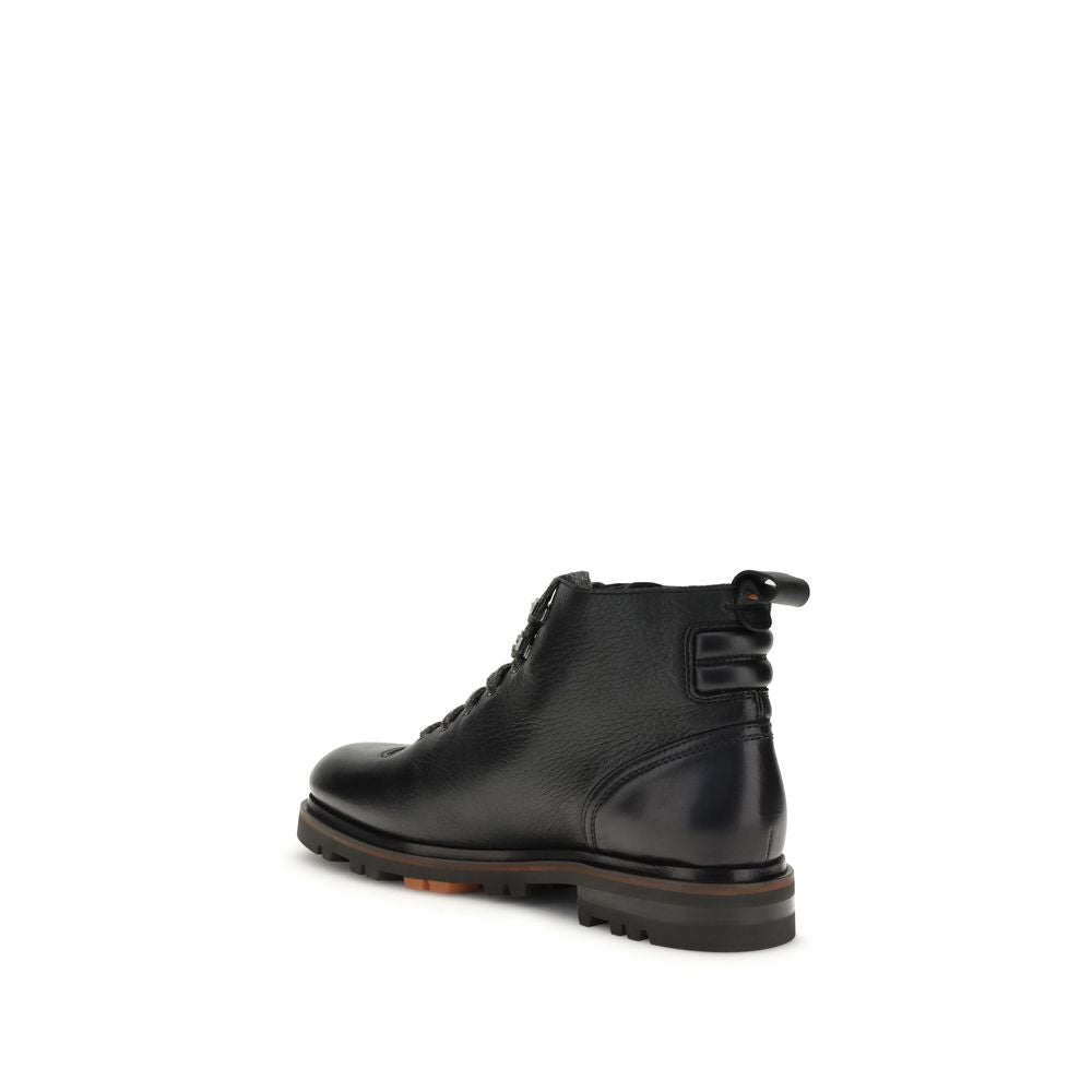 Santoni Leather Ankle Boot