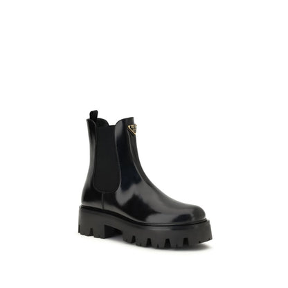 Prada Brushed leather Ankle Boots