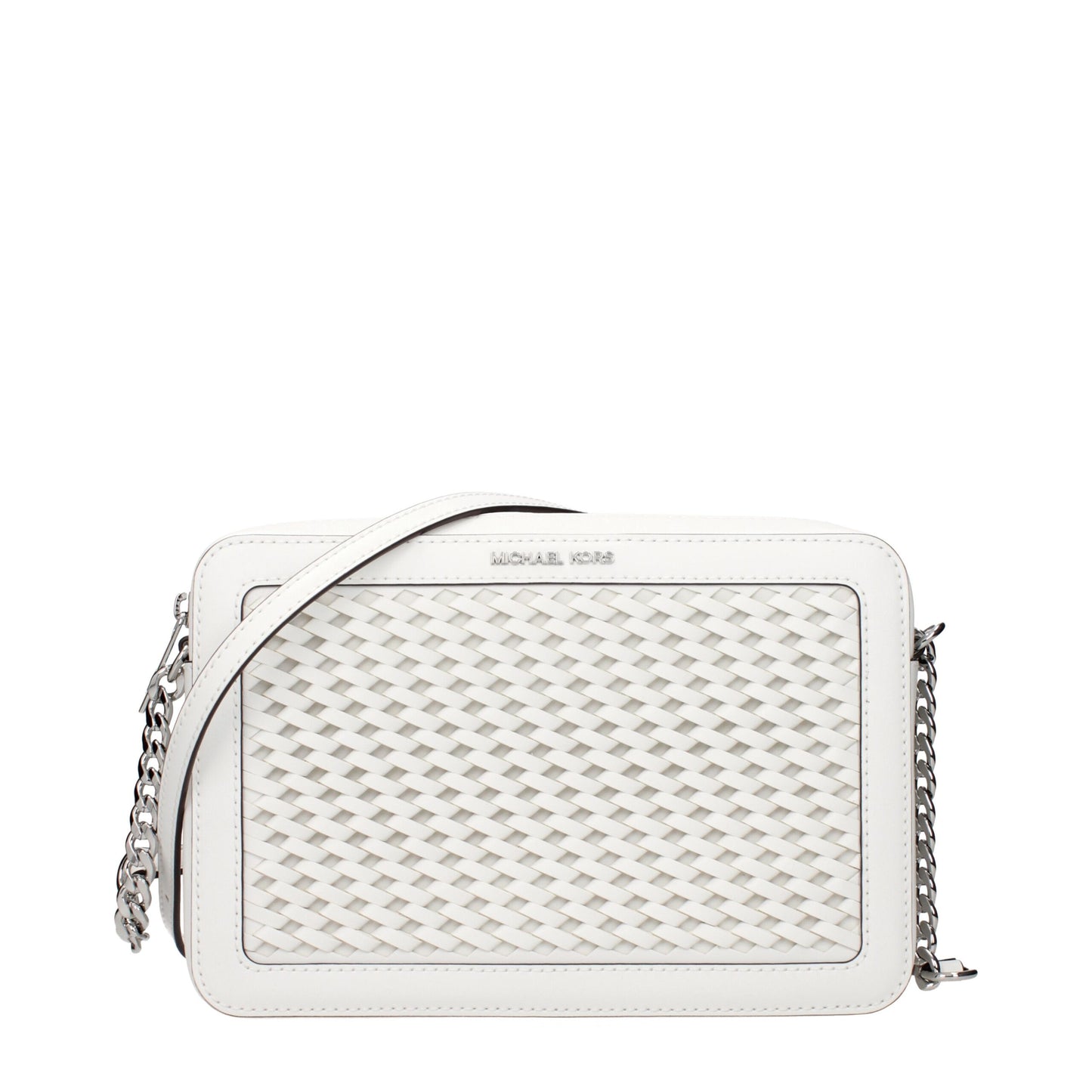Michael Kors White Leather Crossbody Bags