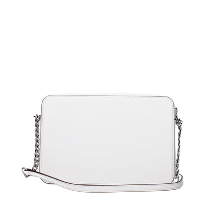 Michael Kors White Leather Crossbody Bags