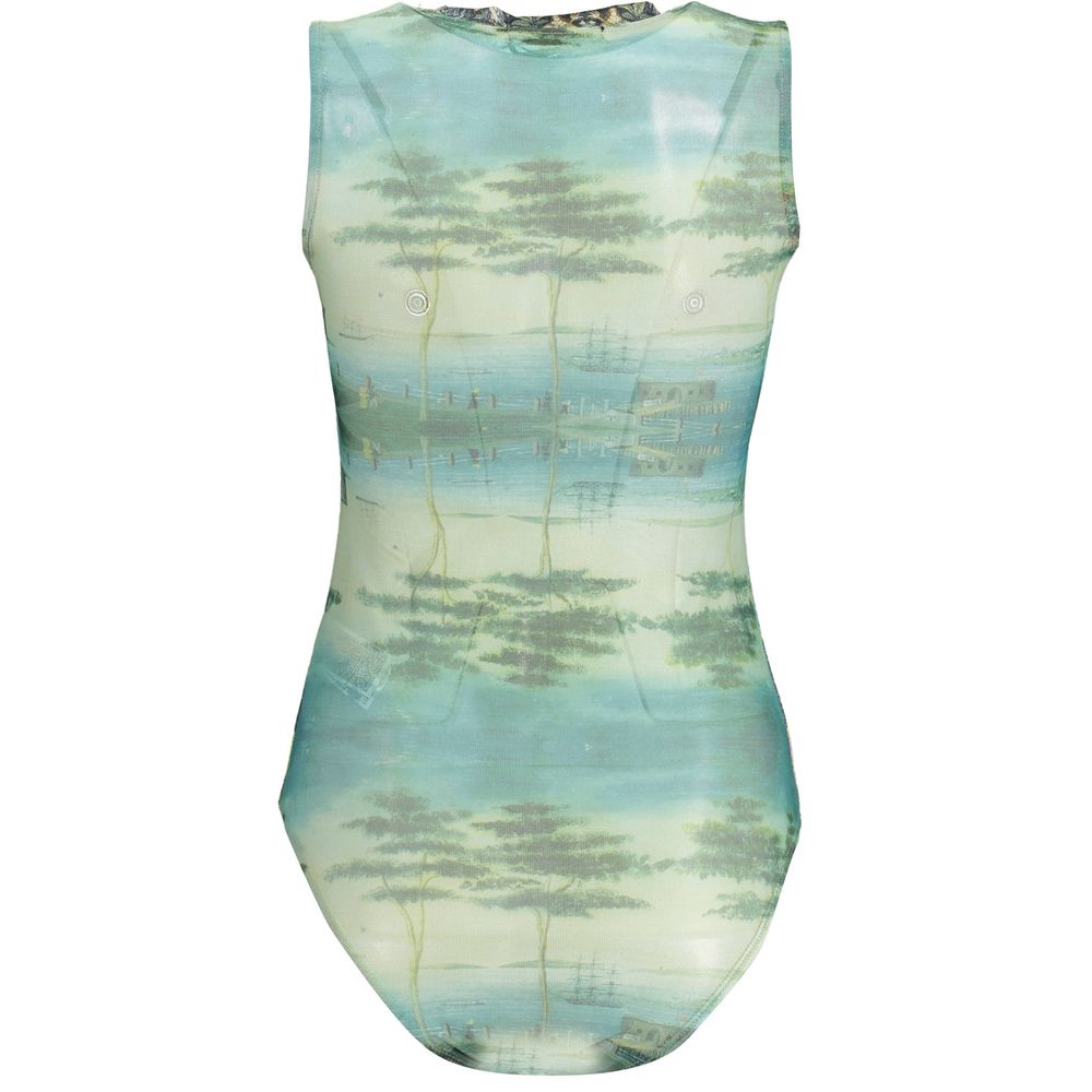 Desigual Green Polyester Bodysuit
