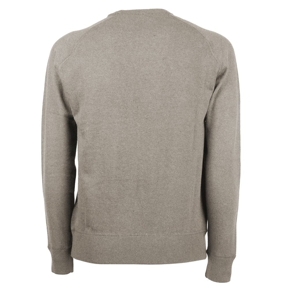 Emilio Romanelli Beige Cashmere Men Sweater