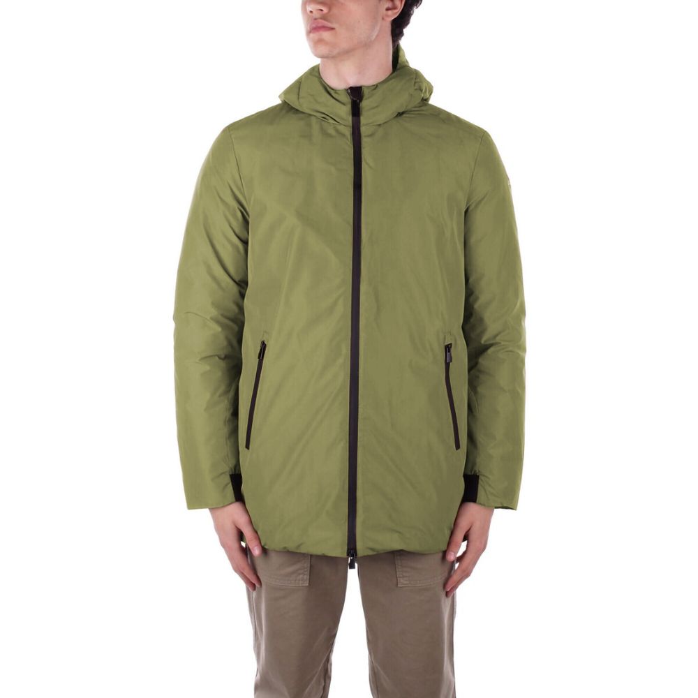Suns Green Polyester Jackets & Coat