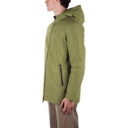 Suns Green Polyester Jackets & Coat