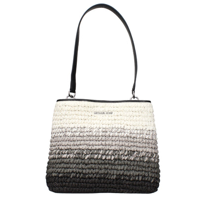 Michael Kors Black Raffia Shoulder Bags