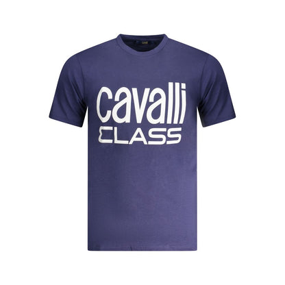 Cavalli Class Blue Cotton T-Shirt