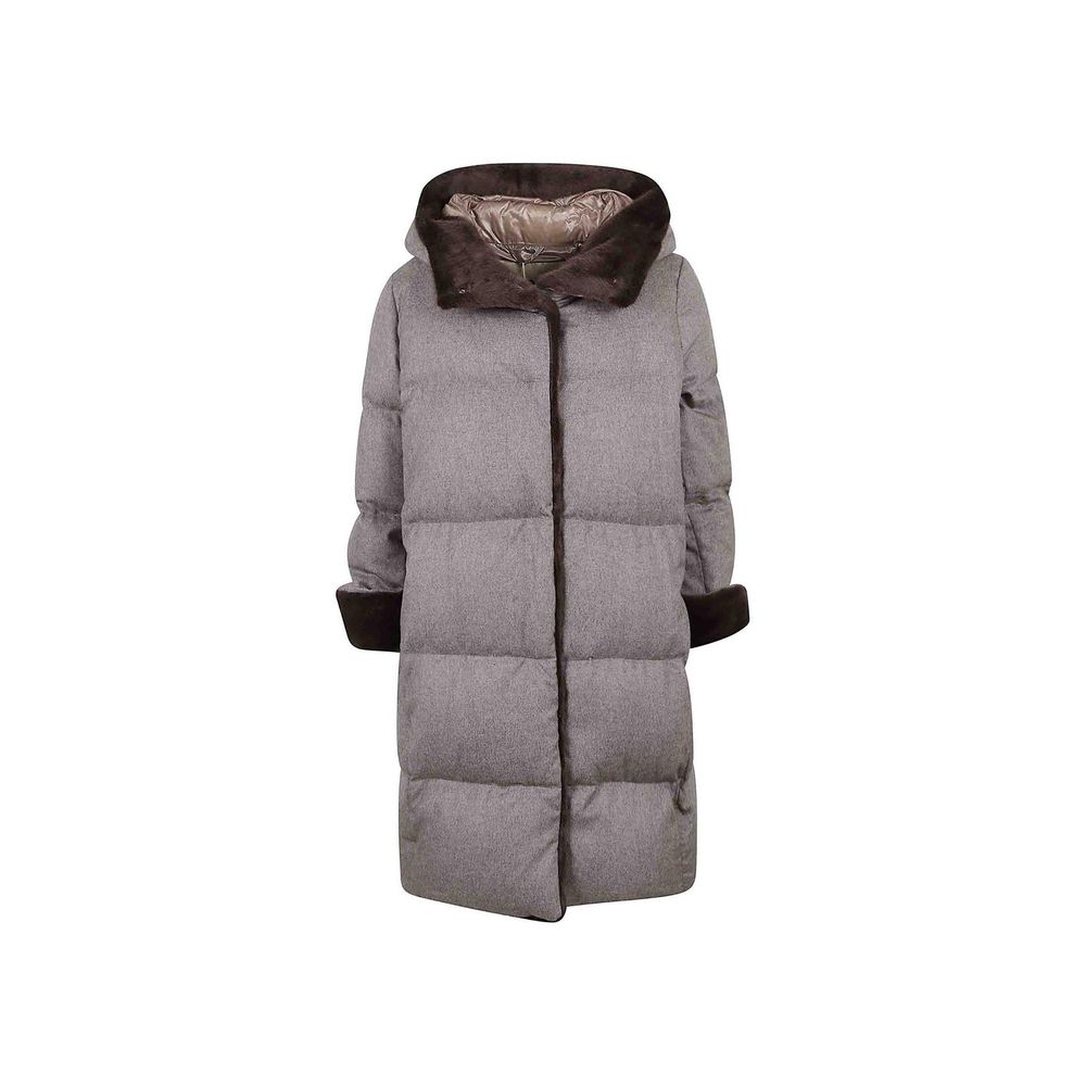 Herno Faux Fur Trim Padded Coat