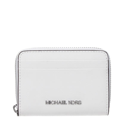 Michael Kors White Leather Cardholders
