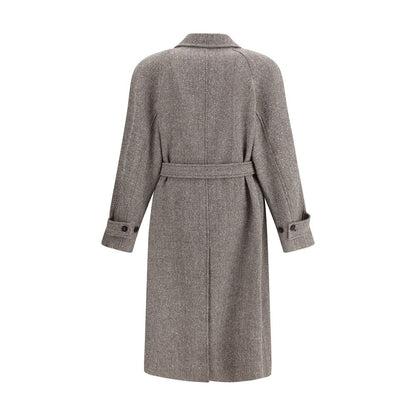 Ferragamo Coat in herringbone-patterned fabric