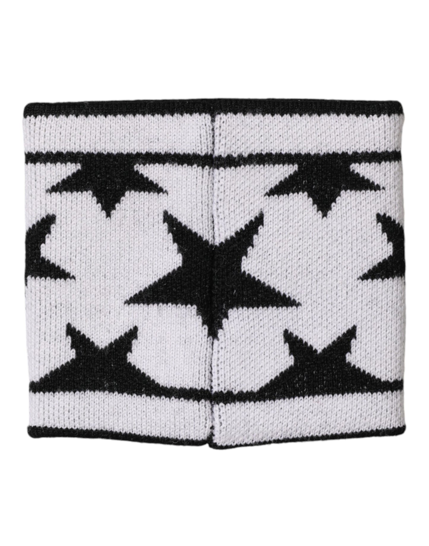 Dolce & Gabbana White Black Wool Logo #DGMILLENNIALS Wristband