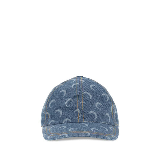 Marine Serre Moon Laser Denim Baseball Hat