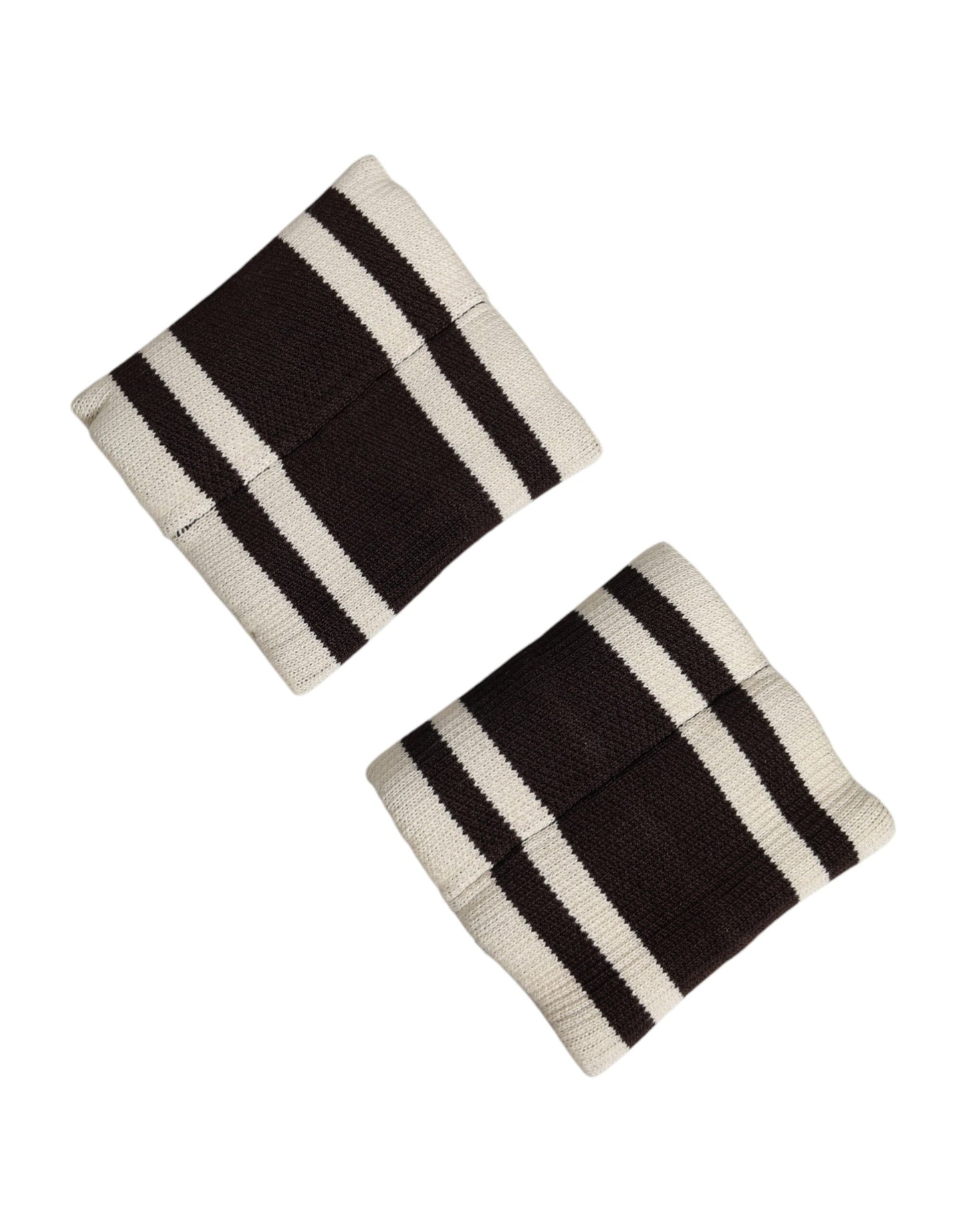 Dolce & Gabbana Black White DG Logo Cotton 1 Pair  Wristband