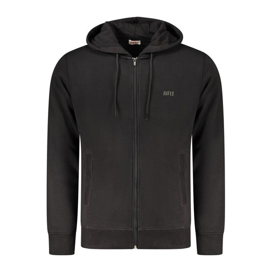 Rifle Black Cotton Sweatshirt