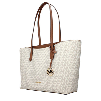 Michael Kors Beige Fabric Shoulder Bags