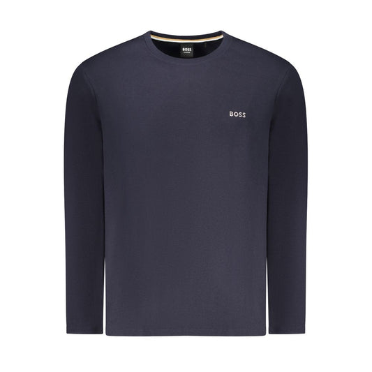 Hugo Boss Blue Cotton Sweater