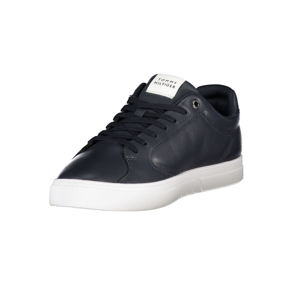 Tommy Hilfiger Blue Leather Men Sneaker