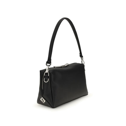 Fendi Black Calf Leather Bos Taurus Shoulder Bag