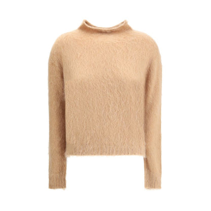 Max Mara Brown Polyamide Turtleneck