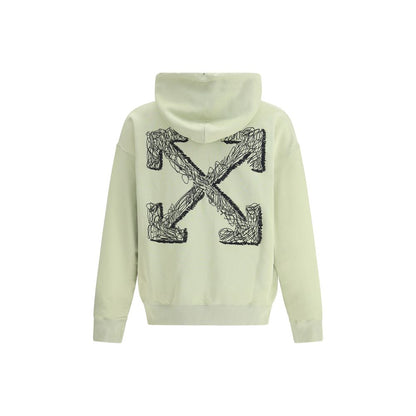 Off-White Green Cotton Sweatshirt