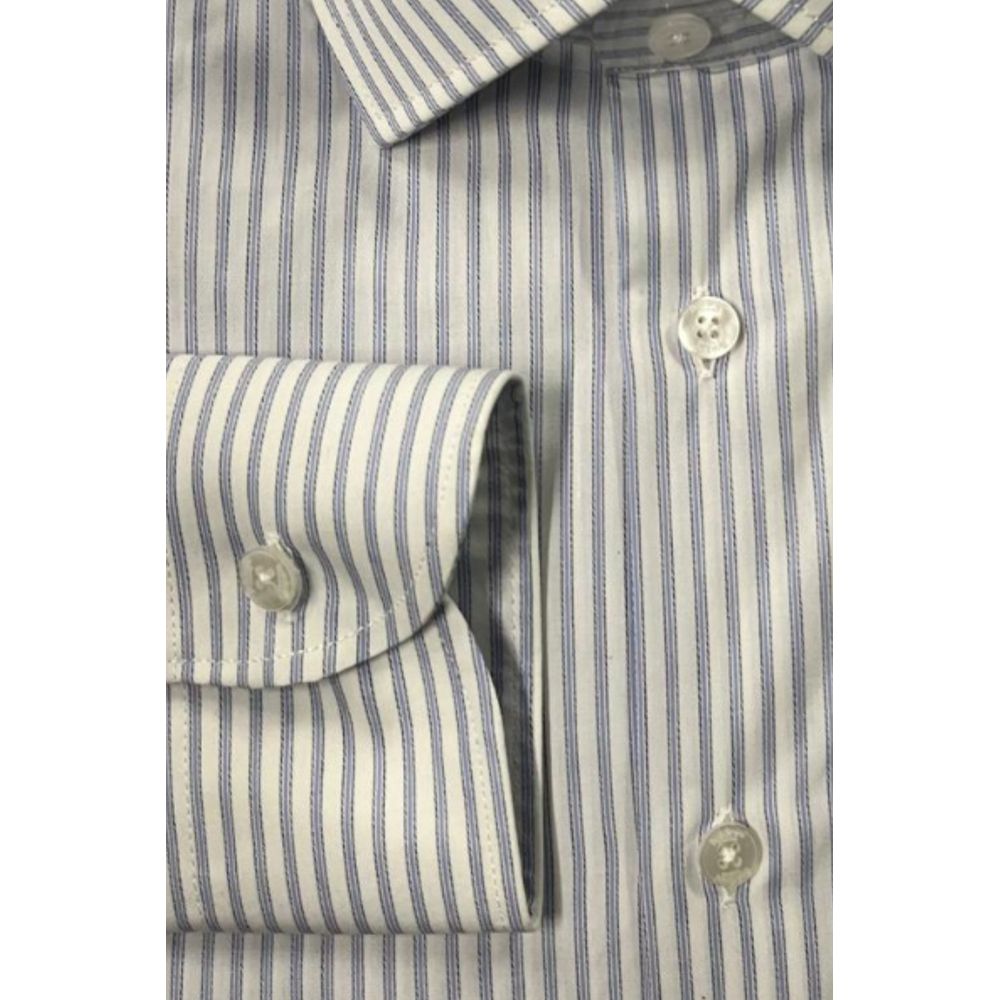 Baldinini Trend Light Blue Cotton Men Shirt