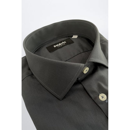 Baldinini Trend Gray Cotton Shirt