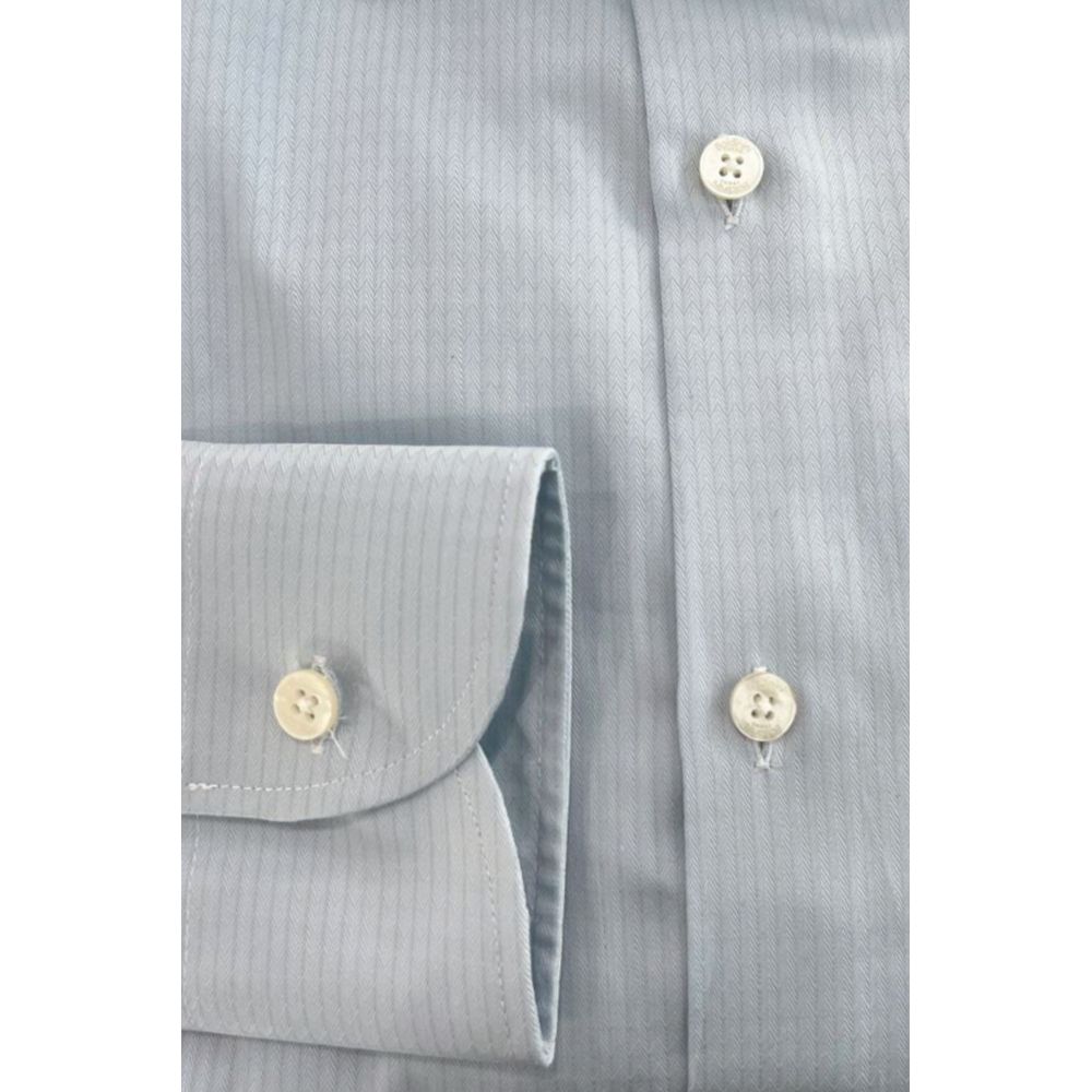 Baldinini Trend Light Blue Cotton Shirt