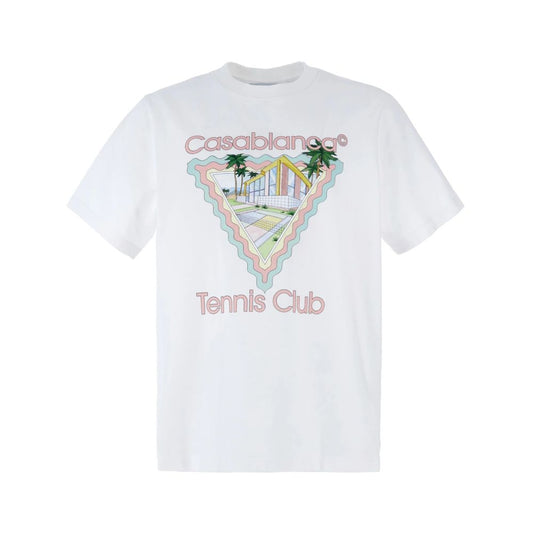 Casablanca White Cotton T-Shirt
