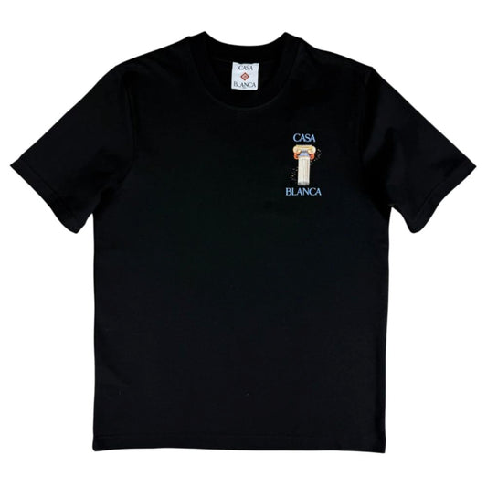Casablanca Black Cotton T-Shirt