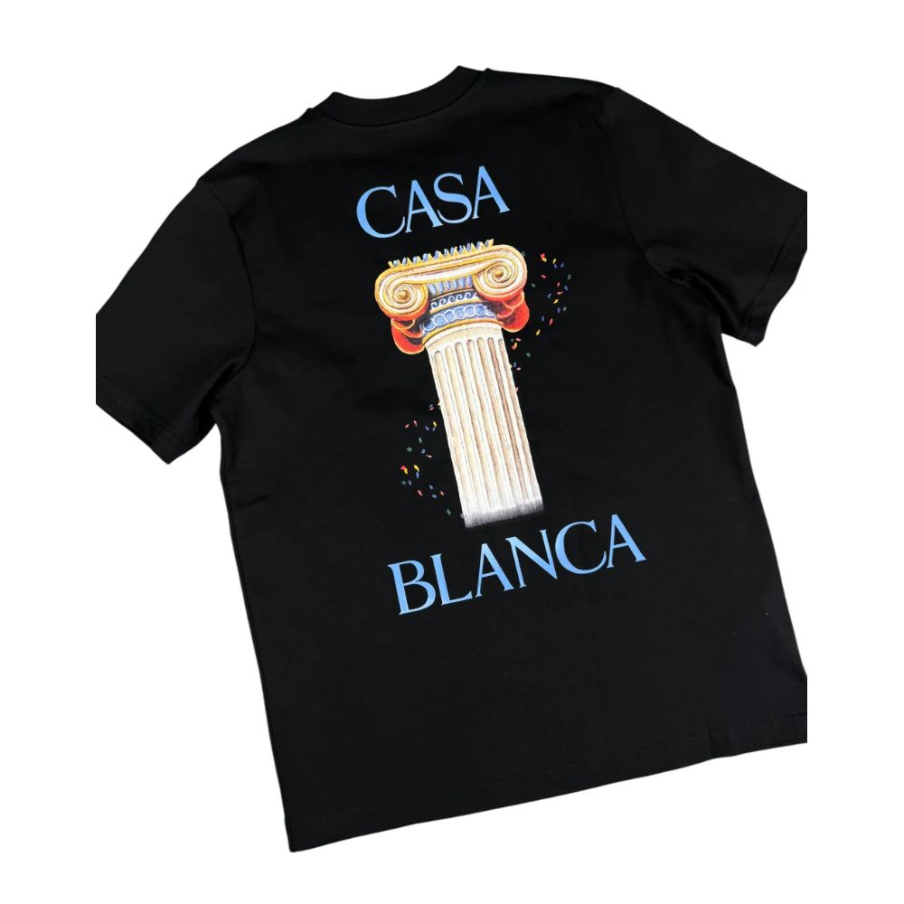 Casablanca Black Cotton T-Shirt