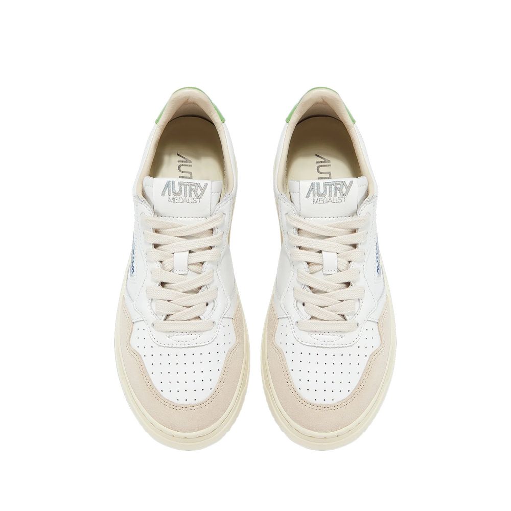Autry White Leather Sneakers