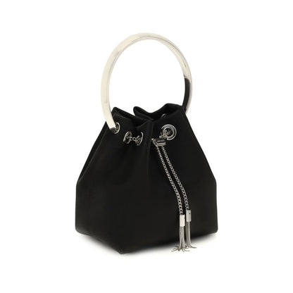 Jimmy Choo Black Silk Shoulder Bag