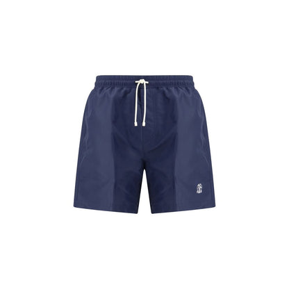 Brunello Cucinelli Blue Polyester Swim Shorts