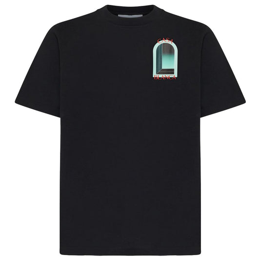 Casablanca Black Cotton T-Shirt