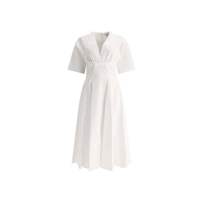 Alaïa White Cotton Casual Dress