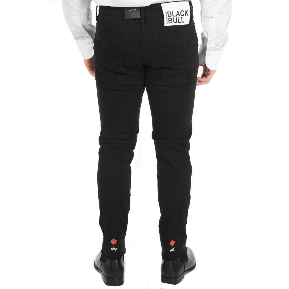 Dsquared² Black Cotton Skinny Jeans