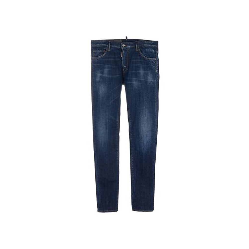 Dsquared² Blue Cotton Slim Fit Jeans