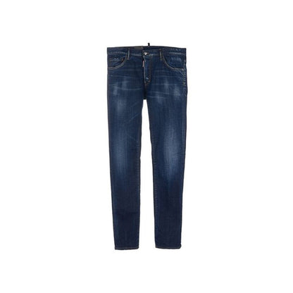 Dsquared² Blue Cotton Slim Fit Jeans