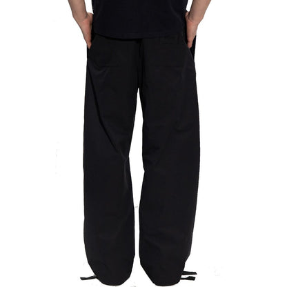 Versace Black Cotton Casual Pants