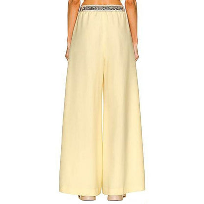 Stella McCartney Yellow Wool Casual Pants