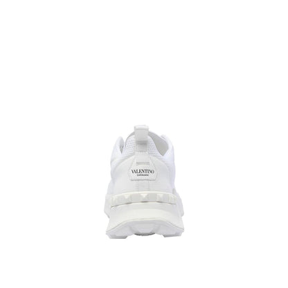 Valentino Garavani White Fabric Athletic Sneakers