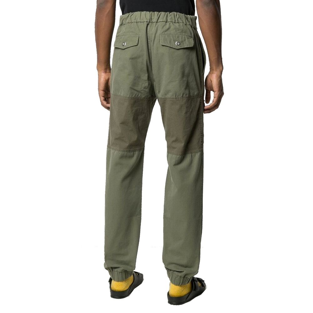Palm Angels Green Cotton Cargo Pants