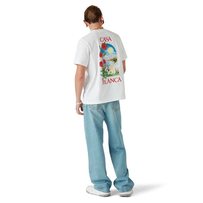 Casablanca White Cotton T-Shirt