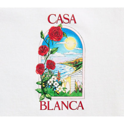 Casablanca White Cotton T-Shirt