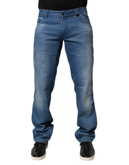 Verri Blue Washed Cotton Regular Fit Herren-Jeans
