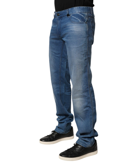 Verri Blue Washed Cotton Regular Fit Herren-Jeans